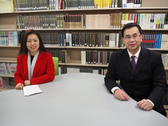 画像：鄒東升教授と金瑩准教授